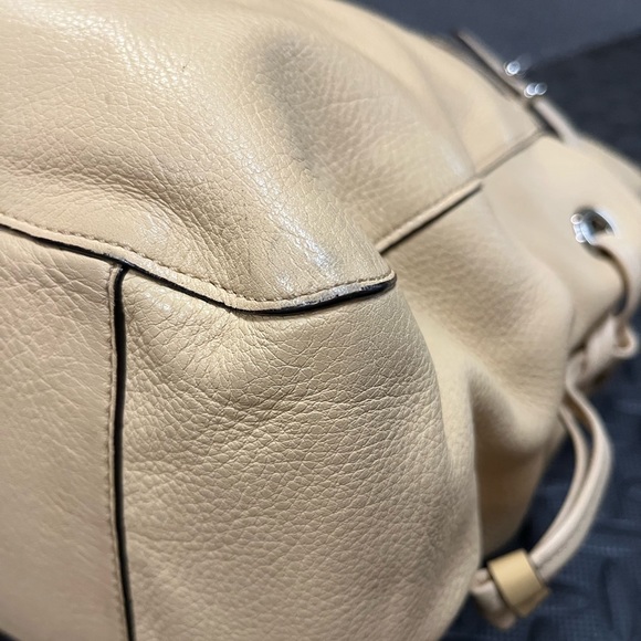 COACH COLETTE LG PEBBLED LEATHER STRIPE TOTE - Picture 10 of 10